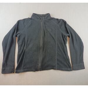 Harley Davidson Full Zip Fleece Jacket Black Coat Sz L